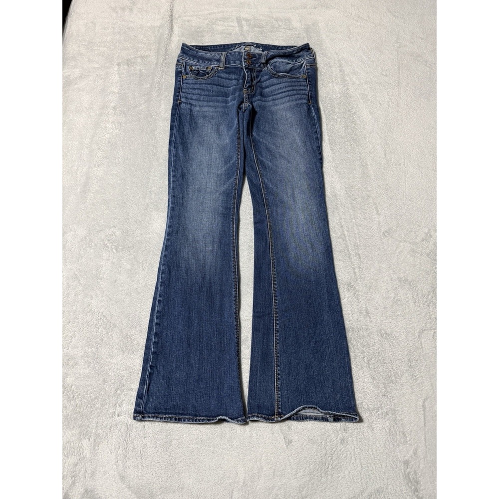 American Eagle Jeans Womens 4 Blue Artist Flare Denim Medium Wash 27x29.5